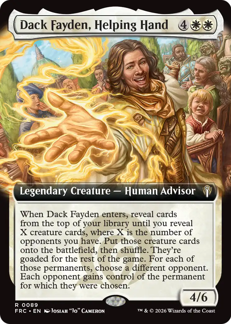 Dack Fayden, Helping Hand (Extended Art) [Reality Fracture Commander] | Mega City Incorporated