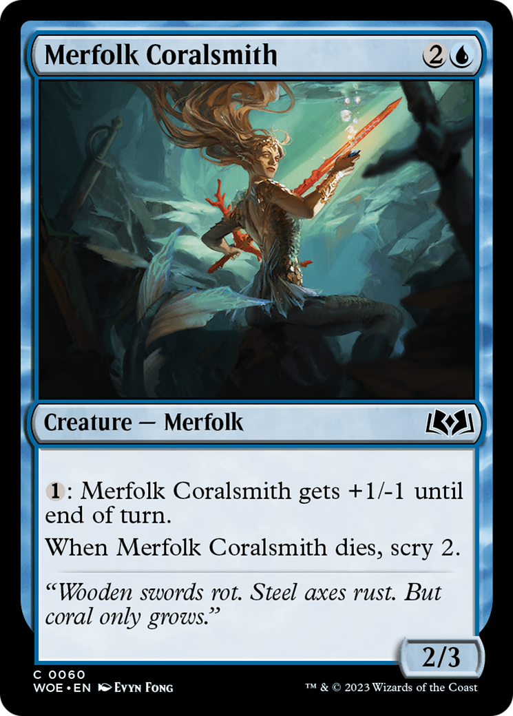 Merfolk Coralsmith [Wilds of Eldraine] | Mega City Incorporated