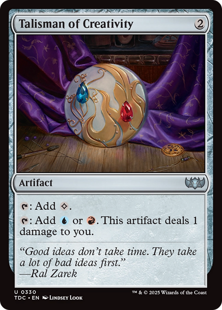 Talisman of Creativity [Tarkir: Dragonstorm Commander] | Mega City Incorporated