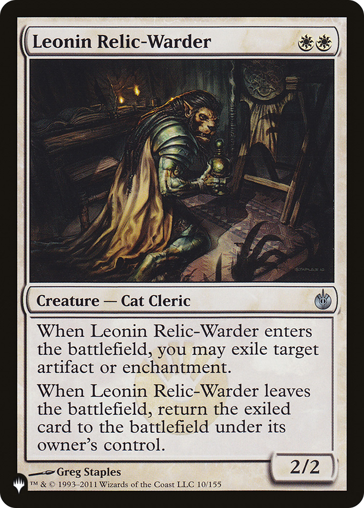 Leonin Relic-Warder (MBS) [The List] | Mega City Incorporated