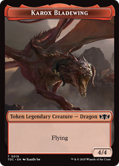 Karox Bladewing // Copy Double-Sided Token [Tarkir: Dragonstorm Commander Tokens] | Mega City Incorporated