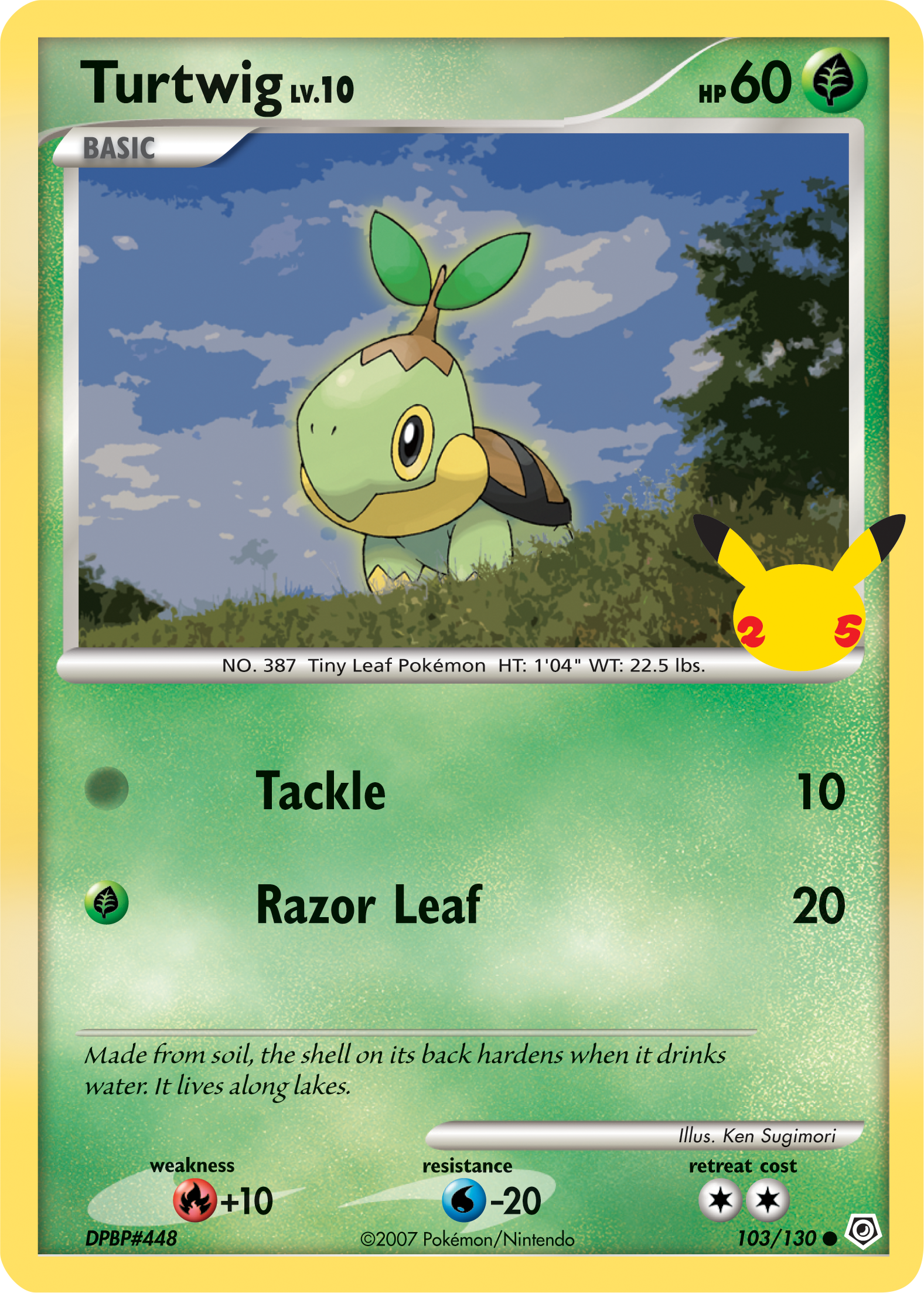 Turtwig (103/130) (Jumbo Card) [First Partner Pack] | Mega City Incorporated