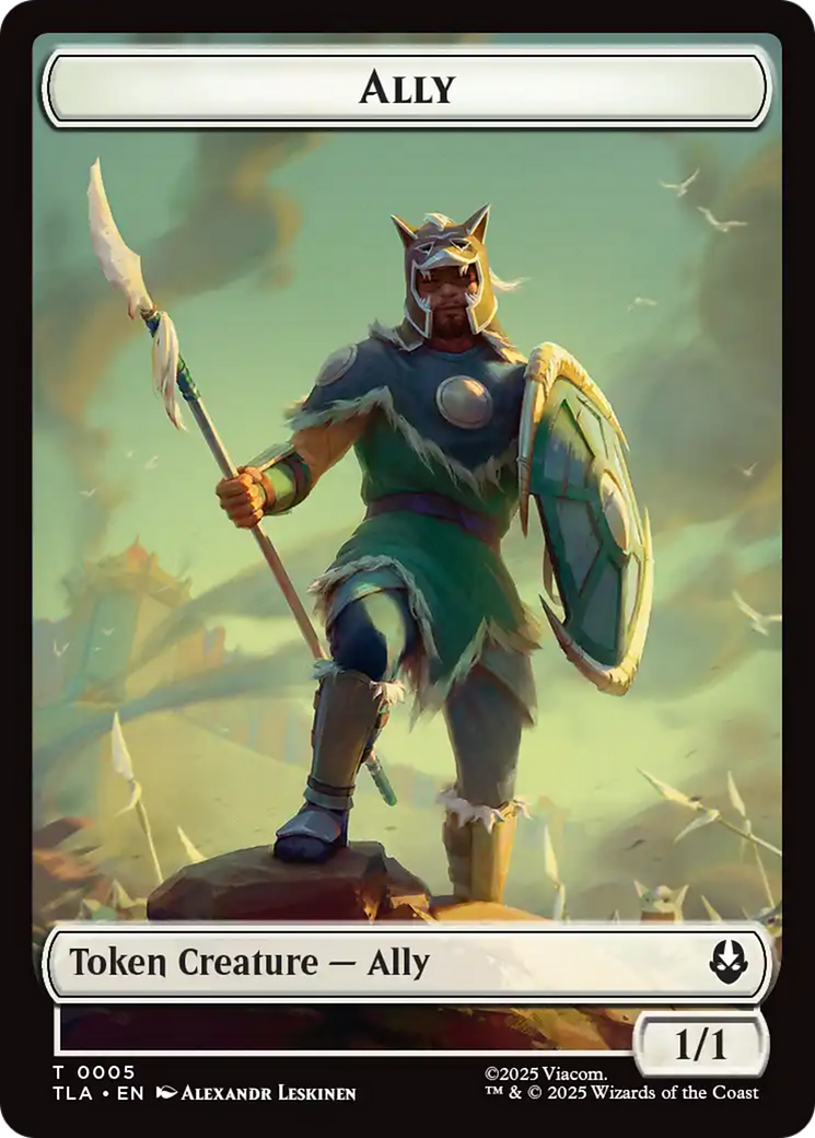 Ally (0005) // Soldier (0002) Double-Sided Token [Avatar: The Last Airbender Tokens] | Mega City Incorporated