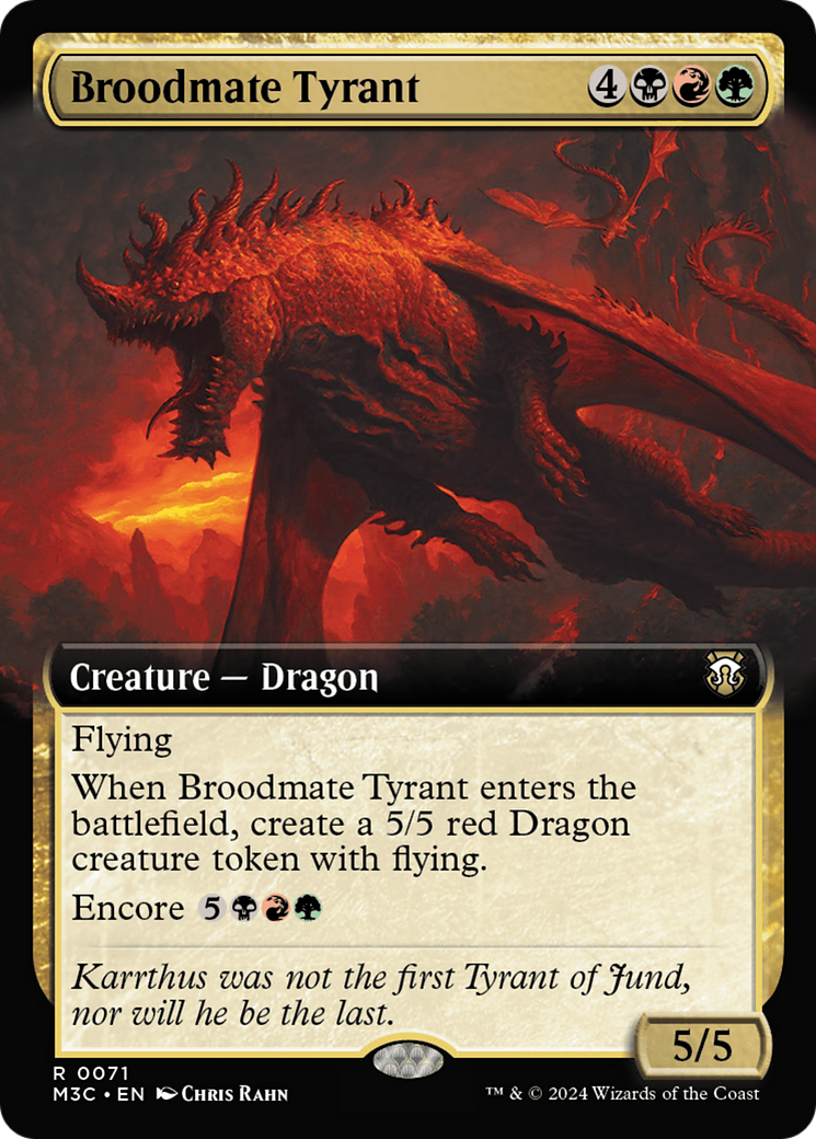 Broodmate Tyrant (Extended Art) [Modern Horizons 3 Commander] | Mega City Incorporated