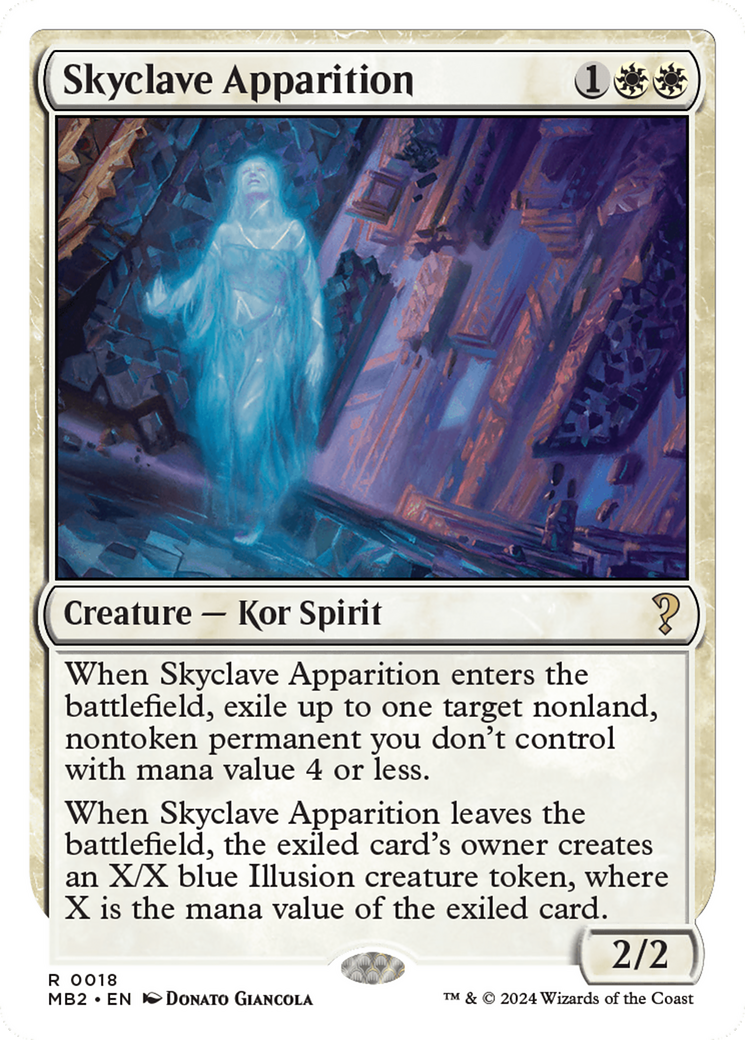 Skyclave Apparition (White Border) [Mystery Booster 2] | Mega City Incorporated