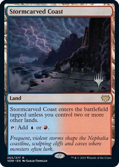 Stormcarved Coast (Promo Pack) [Innistrad: Crimson Vow Promos] | Mega City Incorporated