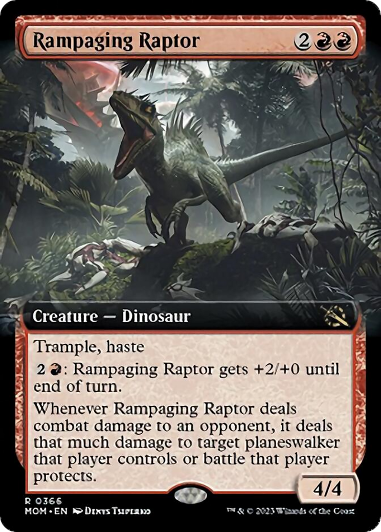 Rampaging Raptor (Extended Art) [March of the Machine] | Mega City Incorporated