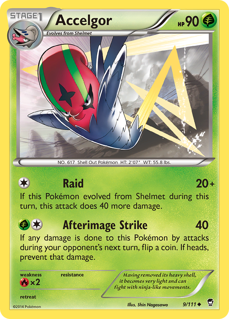 Accelgor (9/111) [XY: Furious Fists] | Mega City Incorporated