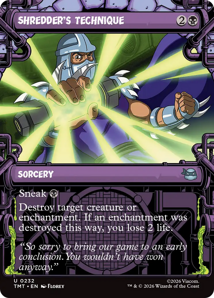Shredder's Technique (Showcase) [Teenage Mutant Ninja Turtles] | Mega City Incorporated