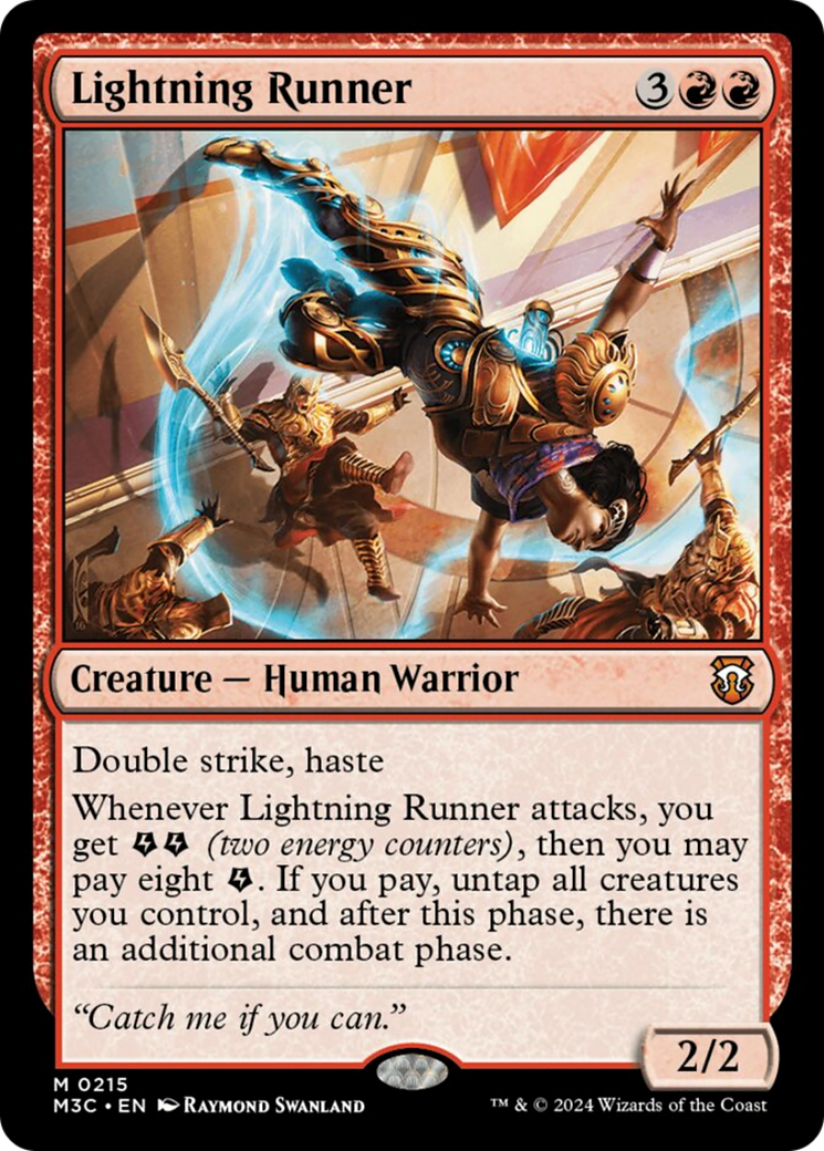 Lightning Runner (Ripple Foil) [Modern Horizons 3 Commander] | Mega City Incorporated