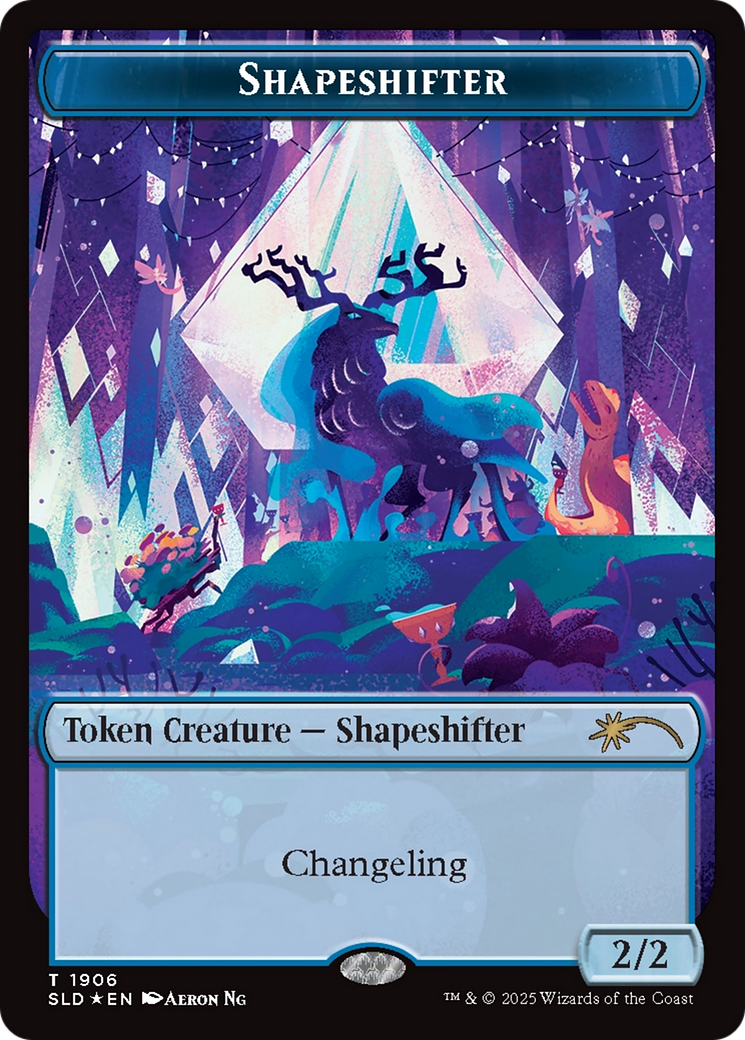 Shapeshifter Token (1906) (Double Rainbow Foil) [Secret Lair Drop Series] | Mega City Incorporated