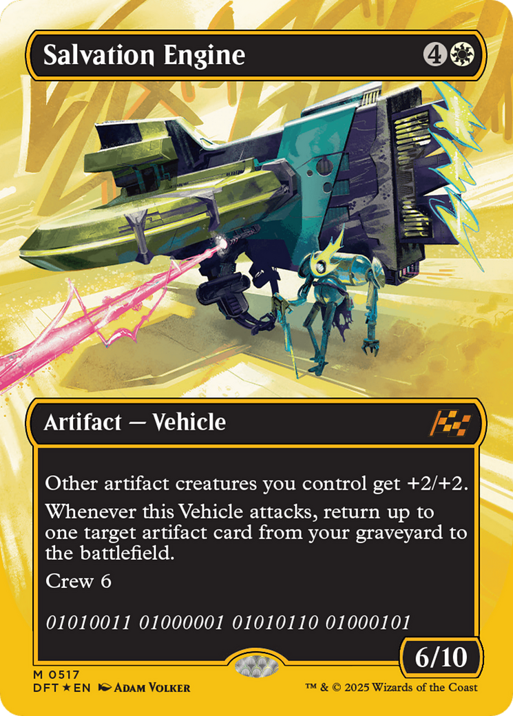 Salvation Engine (Borderless) (First-Place Foil) [Aetherdrift] | Mega City Incorporated