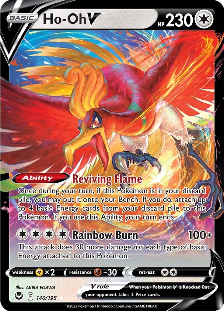 Ho-oh V (140/195) [Sword & Shield: Silver Tempest] | Mega City Incorporated