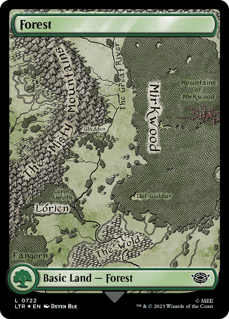 Forest (0722) (Surge Foil) [The Lord of the Rings: Tales of Middle-Earth] | Mega City Incorporated