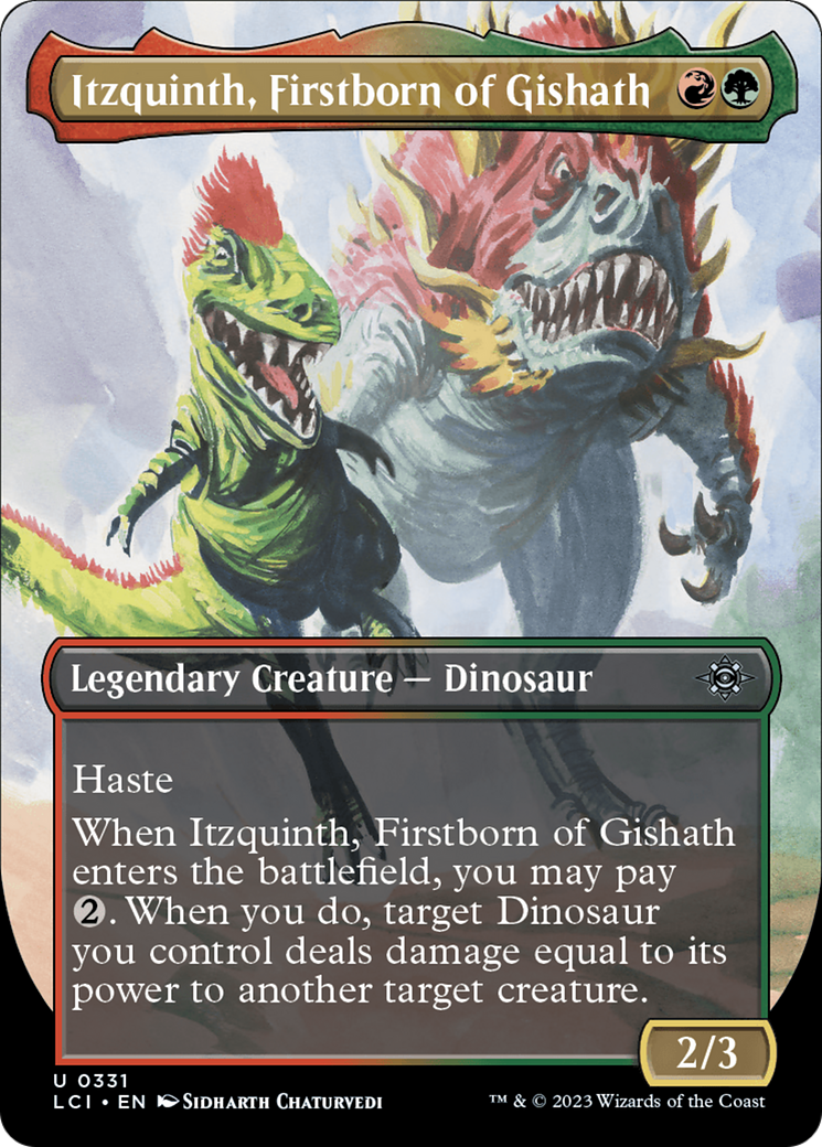 Itzquinth, Firstborn of Gishath (Borderless) [The Lost Caverns of Ixalan] | Mega City Incorporated