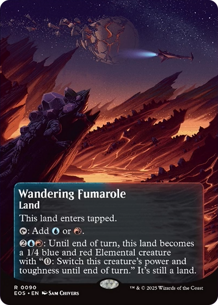 Wandering Fumarole (0090) (Borderless) [Edge of Eternities: Stellar Sights] | Mega City Incorporated