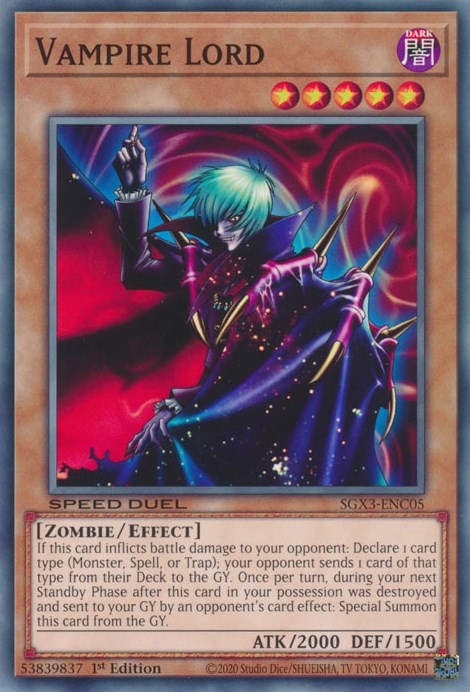 Vampire Lord [SGX3-ENC05] Common | Mega City Incorporated