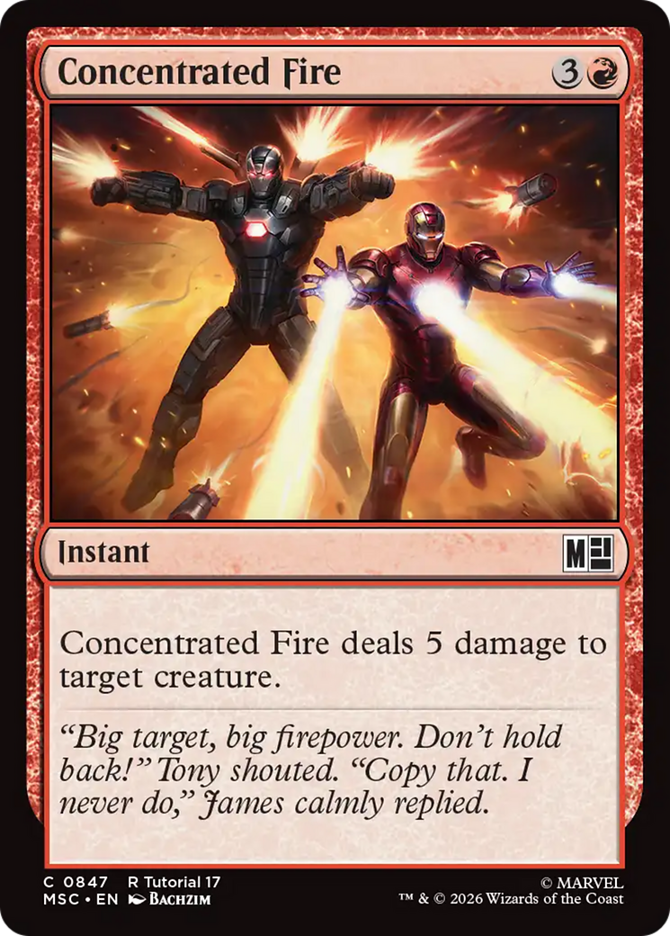Concentrated Fire (0847) [Marvel Super Heroes Commander] | Mega City Incorporated