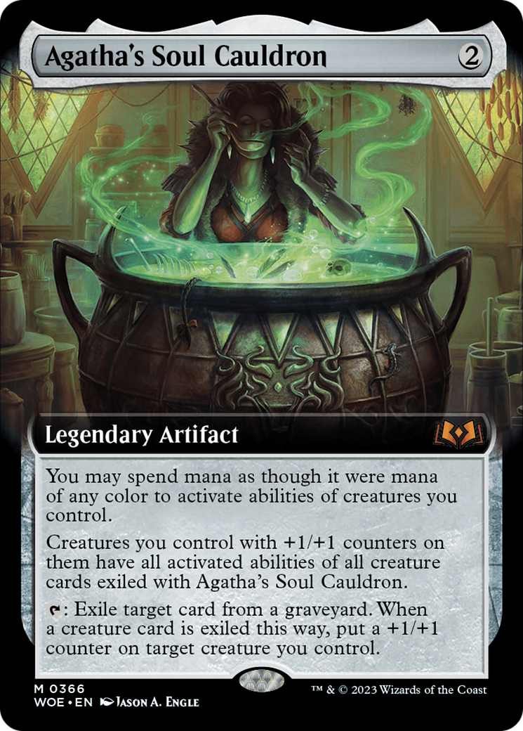 Agatha's Soul Cauldron (Extended Art) [Wilds of Eldraine] | Mega City Incorporated