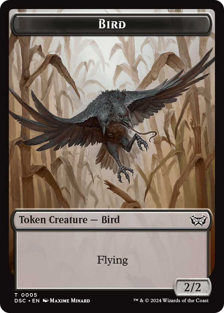 Elemental // Bird Double-Sided Token [Duskmourn: House of Horror Commander Tokens] | Mega City Incorporated