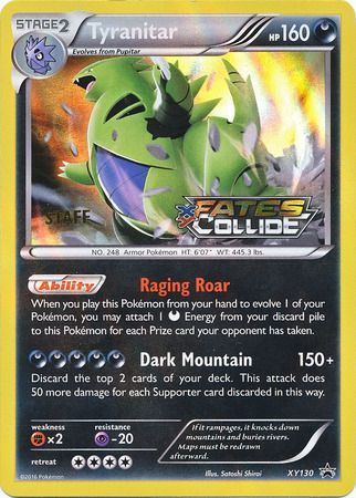 Tyranitar (XY130) (Staff) [XY: Black Star Promos] | Mega City Incorporated
