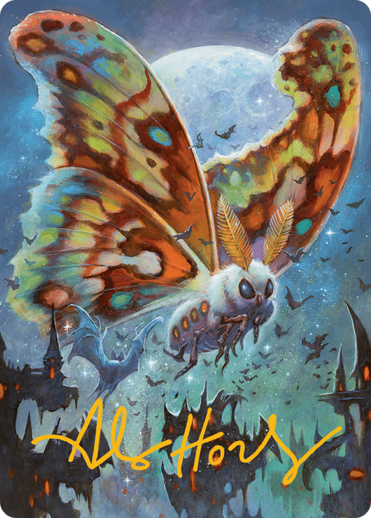 Luminous Broodmoth Art Card (Gold-Stamped Signature) [Bloomburrow Art Series] | Mega City Incorporated