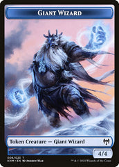 Dwarf Berserker // Giant Wizard Double-Sided Token [Kaldheim Tokens] | Mega City Incorporated