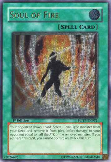 Soul of Fire [FOTB-EN031] Ultimate Rare | Mega City Incorporated