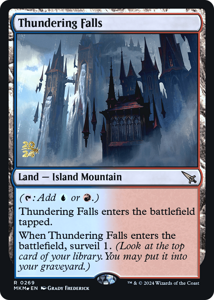 Thundering Falls [Murders at Karlov Manor Prerelease Promos] | Mega City Incorporated