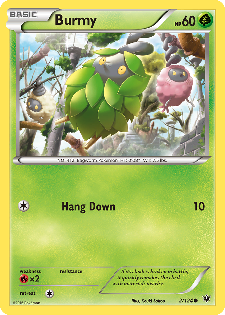 Burmy (2/124) [XY: Fates Collide] | Mega City Incorporated