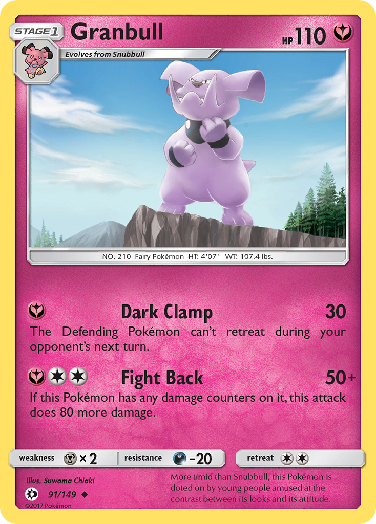 Granbull (91/149) [Sun & Moon: Base Set] | Mega City Incorporated