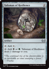 Talisman of Resilience [Duskmourn: House of Horror Commander] | Mega City Incorporated