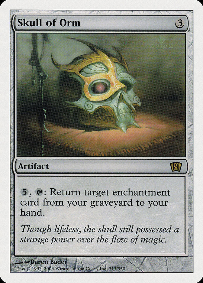 Skull of Orm (8th Edition) [Oversize Cards] | Mega City Incorporated