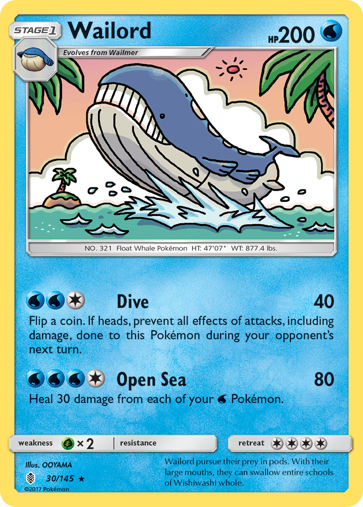 Wailord (30/145) [Sun & Moon: Guardians Rising] | Mega City Incorporated