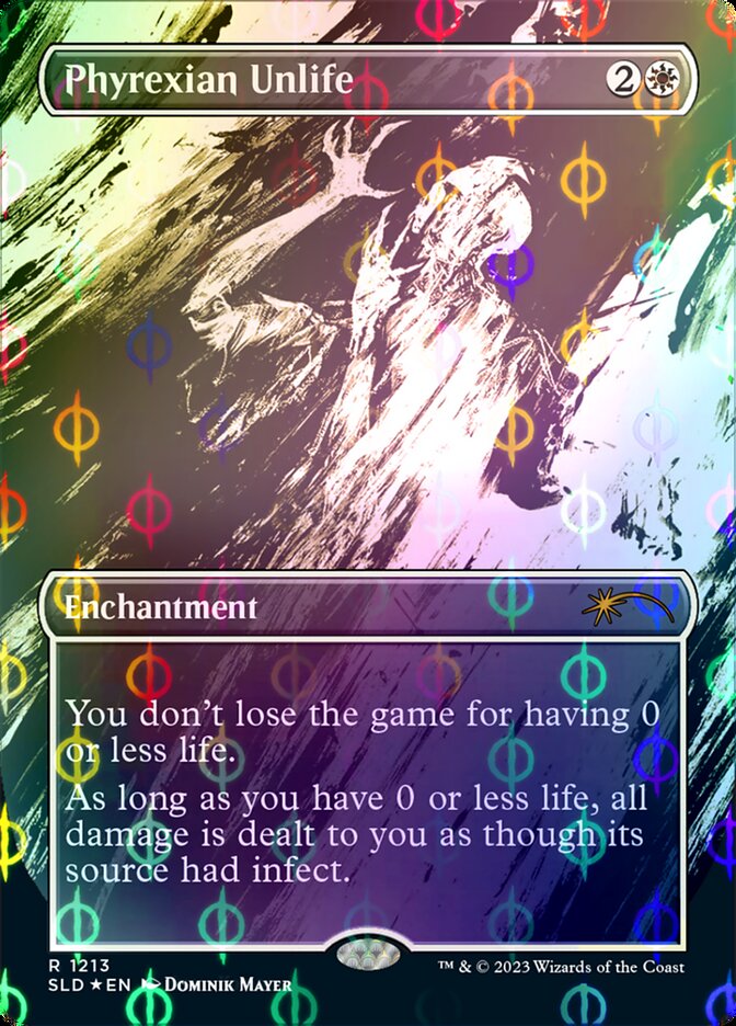 Phyrexian Unlife (Borderless Ichor Step-and-Compleat Foil) [Secret Lair Drop Series] | Mega City Incorporated