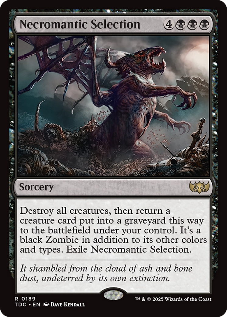 Necromantic Selection [Tarkir: Dragonstorm Commander] | Mega City Incorporated