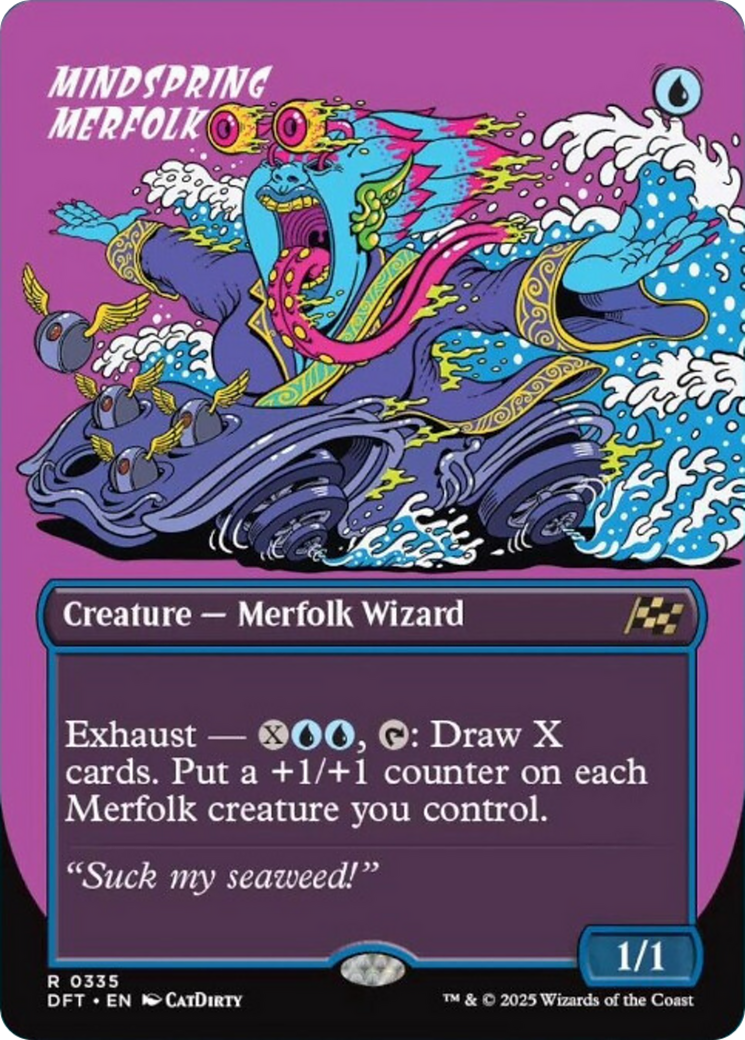 Mindspring Merfolk (Borderless) [Aetherdrift] | Mega City Incorporated