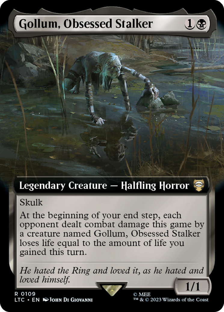 Gollum, Obsessed Stalker (Extended Art) [The Lord of the Rings: Tales of Middle-Earth Commander] | Mega City Incorporated