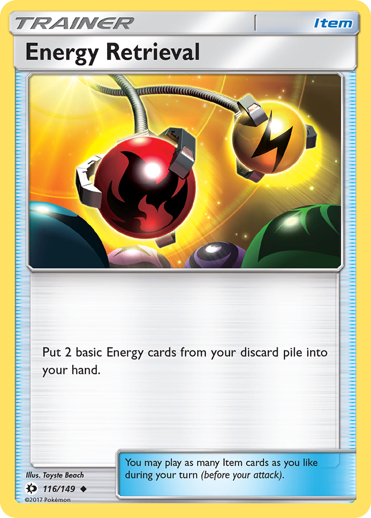 Energy Retrieval (116/149) [Sun & Moon: Base Set] | Mega City Incorporated