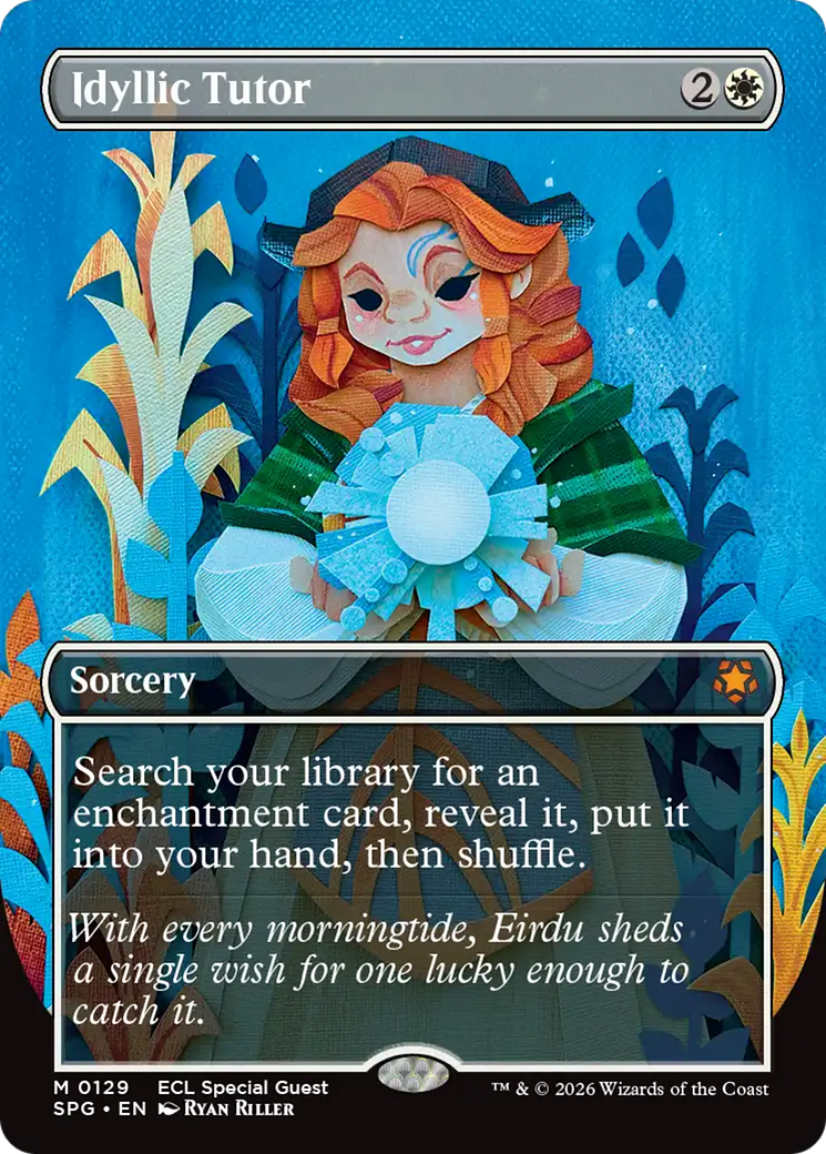 Idyllic Tutor (Borderless) [Lorwyn Eclipsed Special Guests] | Mega City Incorporated