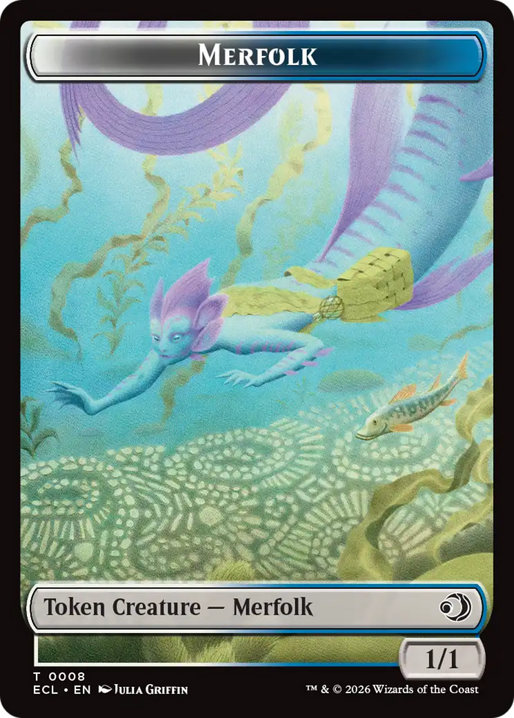 Shapeshifter // Merfolk Double-Sided Token [Lorwyn Eclipsed Tokens] | Mega City Incorporated
