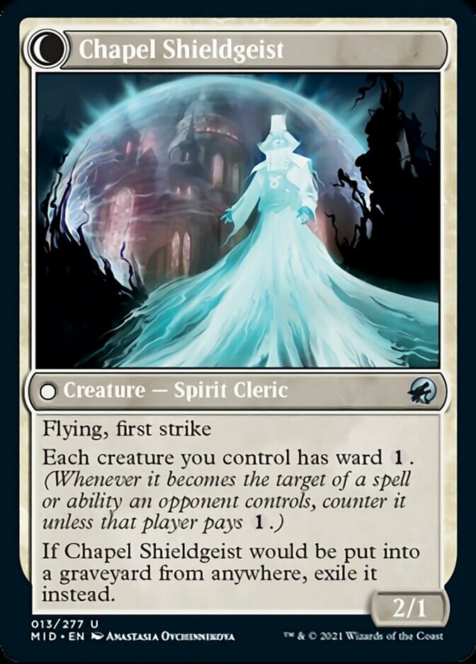 Chaplain of Alms // Chapel Shieldgeist [Innistrad: Midnight Hunt] | Mega City Incorporated