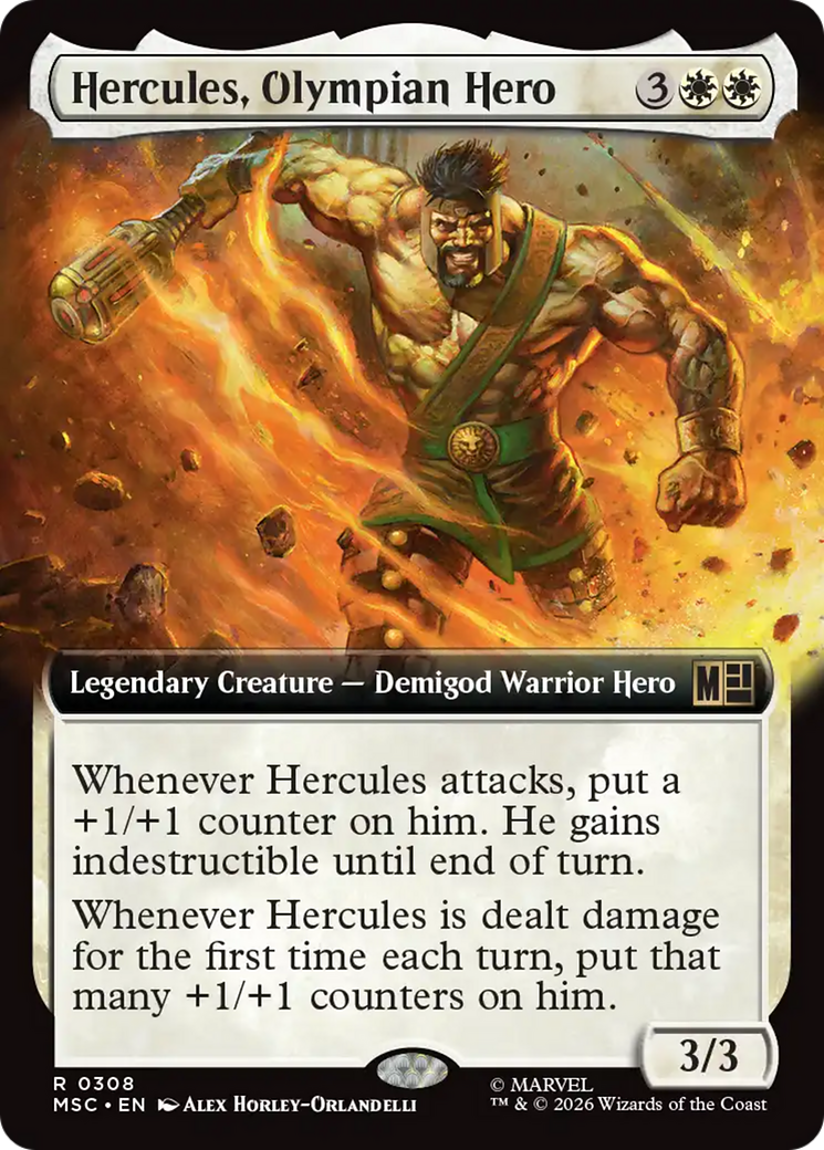Hercules, Olympian Hero (Extended Art) [Marvel Super Heroes Commander] | Mega City Incorporated