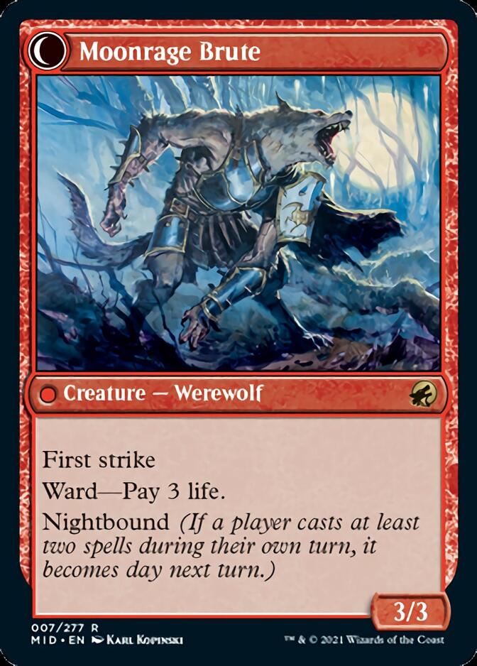 Brutal Cathar // Moonrage Brute [Innistrad: Midnight Hunt] | Mega City Incorporated