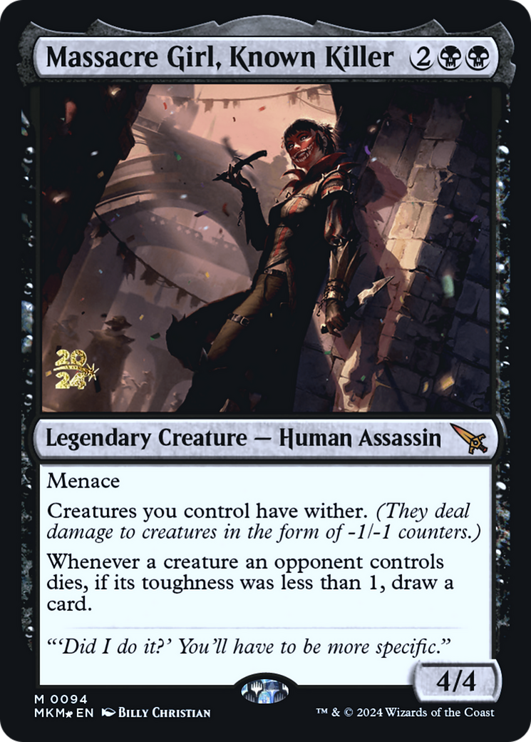 Massacre Girl, Known Killer [Murders at Karlov Manor Prerelease Promos] | Mega City Incorporated