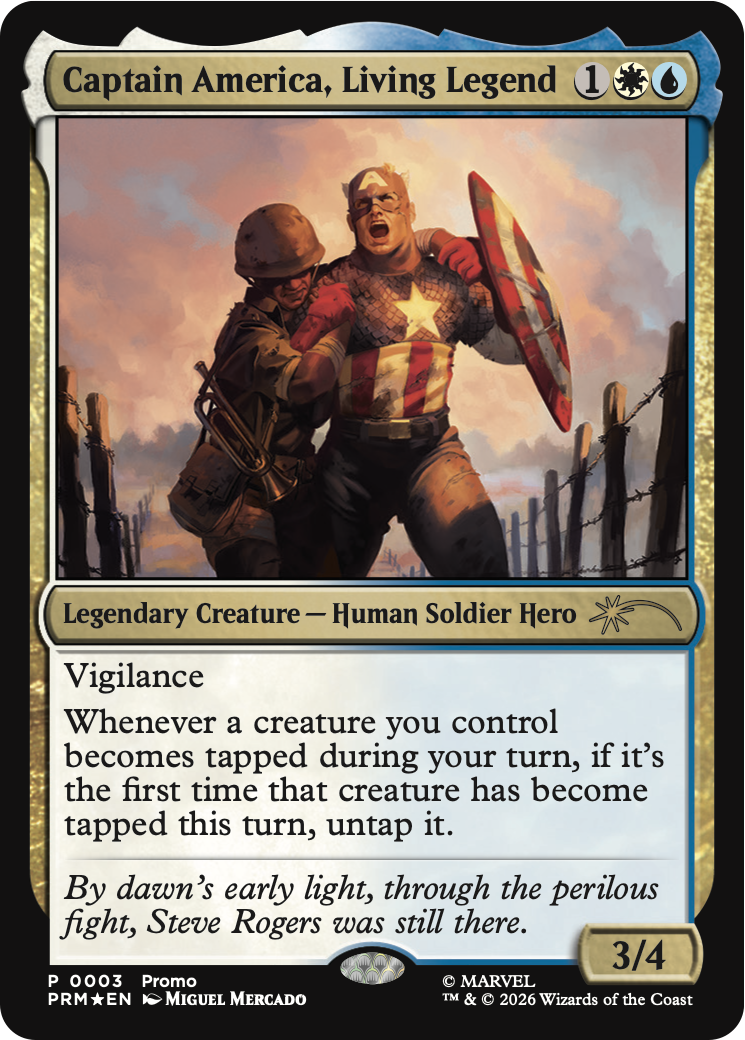 Captain America, Living Legend [Media Promos] | Mega City Incorporated