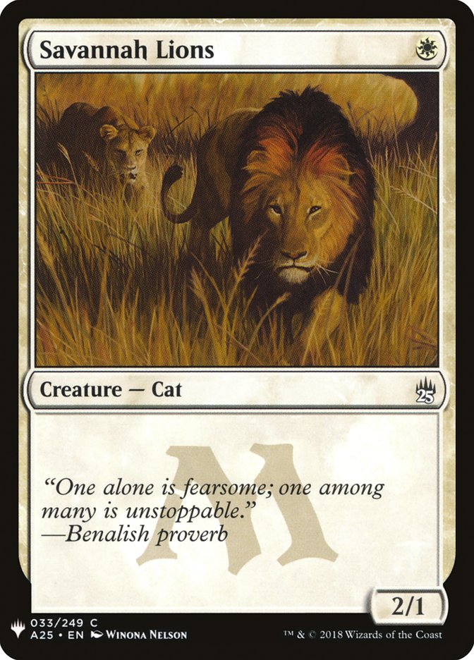 Savannah Lions [Mystery Booster] | Mega City Incorporated