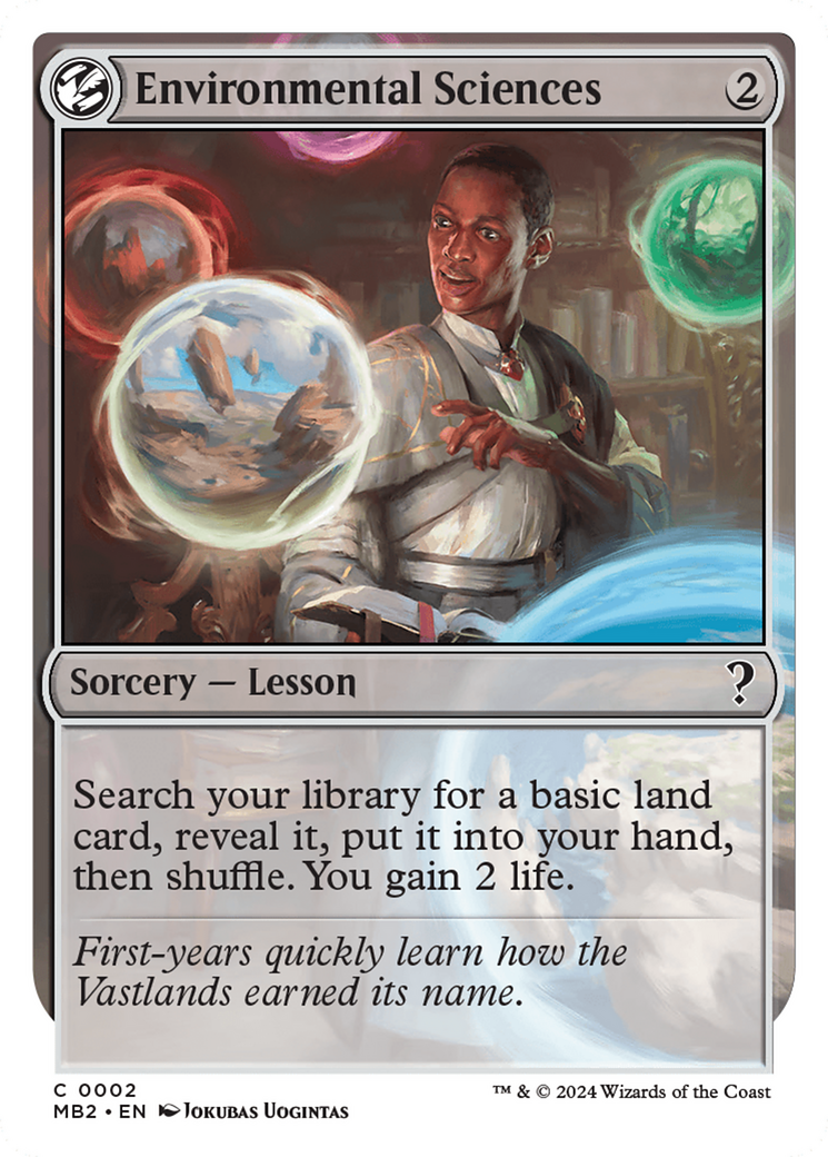 Environmental Sciences (White Border) [Mystery Booster 2] | Mega City Incorporated