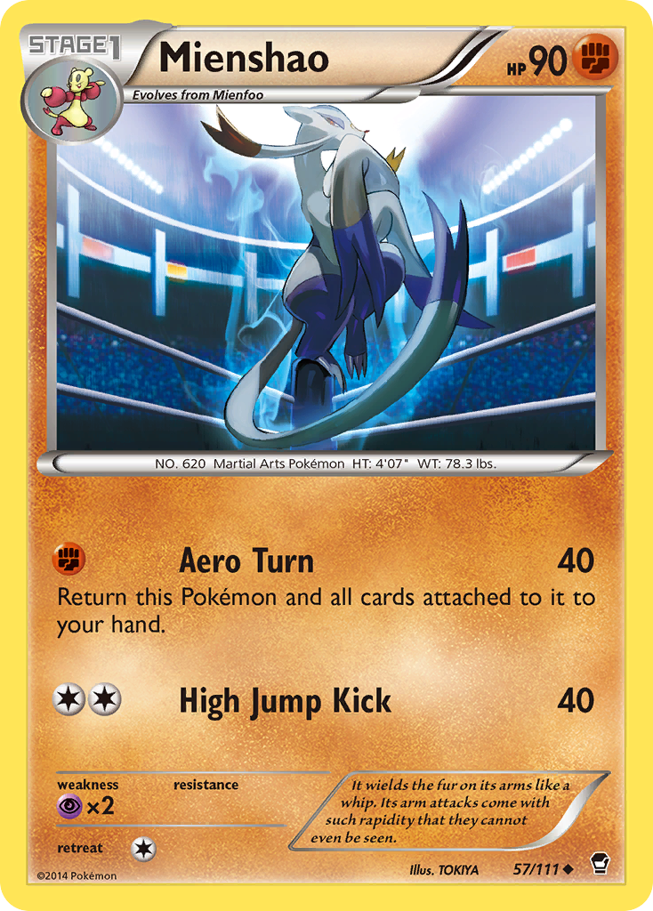 Mienshao (57/111) [XY: Furious Fists] | Mega City Incorporated