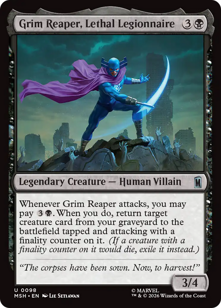 Grim Reaper, Lethal Legionnaire [Marvel Super Heroes] | Mega City Incorporated